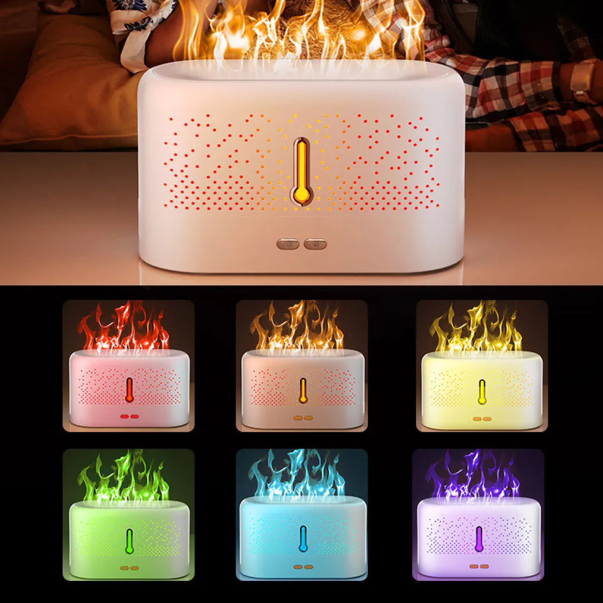 Luxe Vlam-Effect Aroma Diffuser