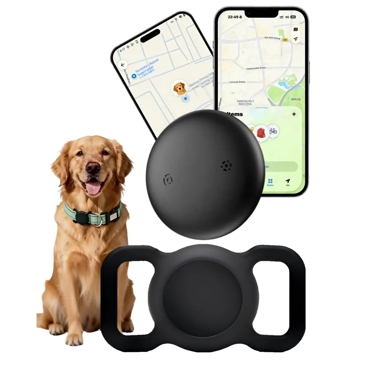 Smart GPS-Halsband voor Honden en Katten